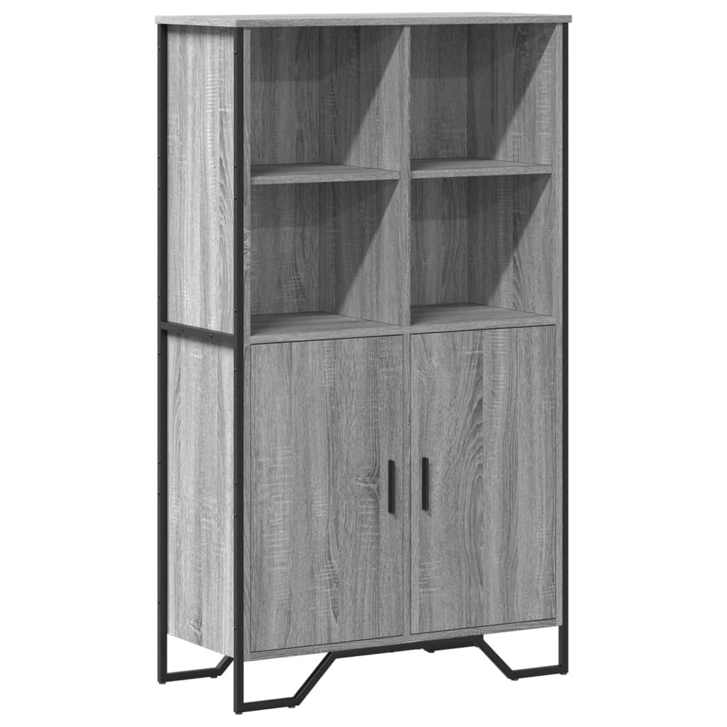 szürke sonoma színű szerelt fa magasszekrény 79,5x35,5x137,5 cm (3295310)