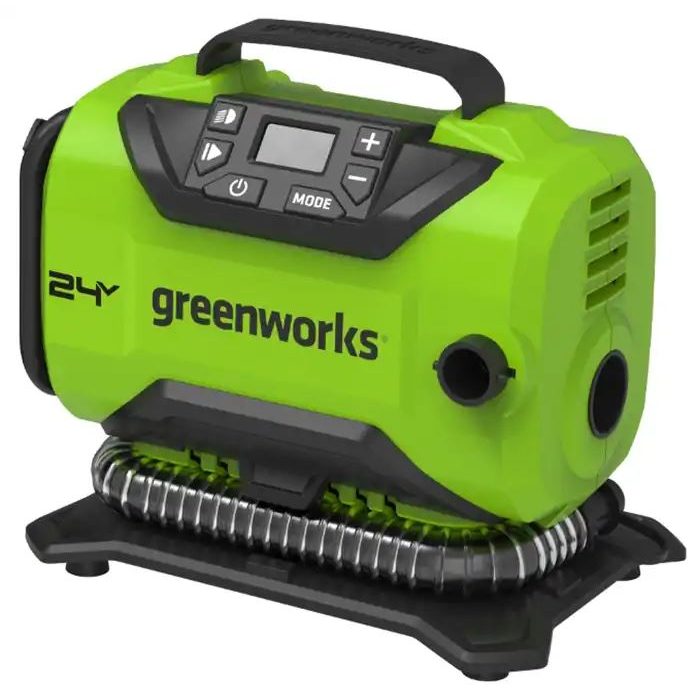 Greenworks G24IN akkumulátoros kompresszor akku és töltő nélkül (3400807-GW) (3400807-GW)