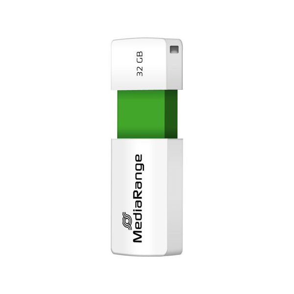 MediaRange USB-Stick 32GB USB 2.0 Slider green (MR973)
