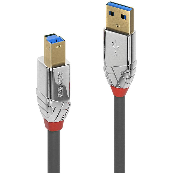Lindy 36662 USB-kabel USB 3.2 Gen 1 (3.1 Gen 1) 2 m USB A USB B Grå