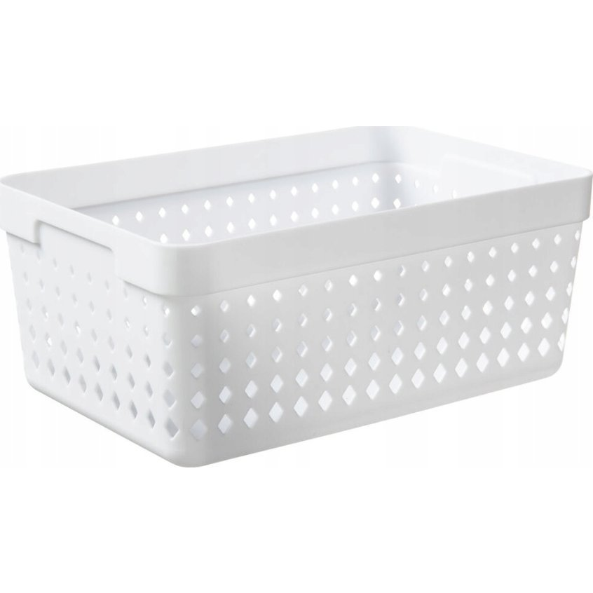 Iris Seoul Műanyag Tárolókosár 1,25L - Fehér (TEA000519)