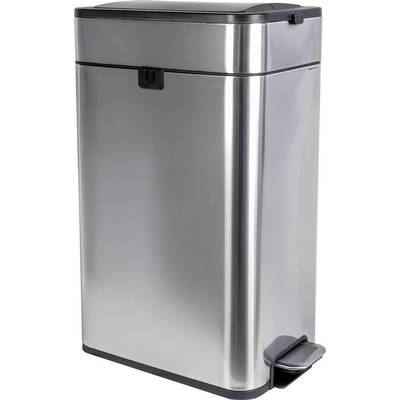 Maul neu 9504094 Szemeteskuka 40 l Nemesacél (Sz x Ma x Mé) 456 x 667 x 277 mm Fekete, Ezüst 1 db