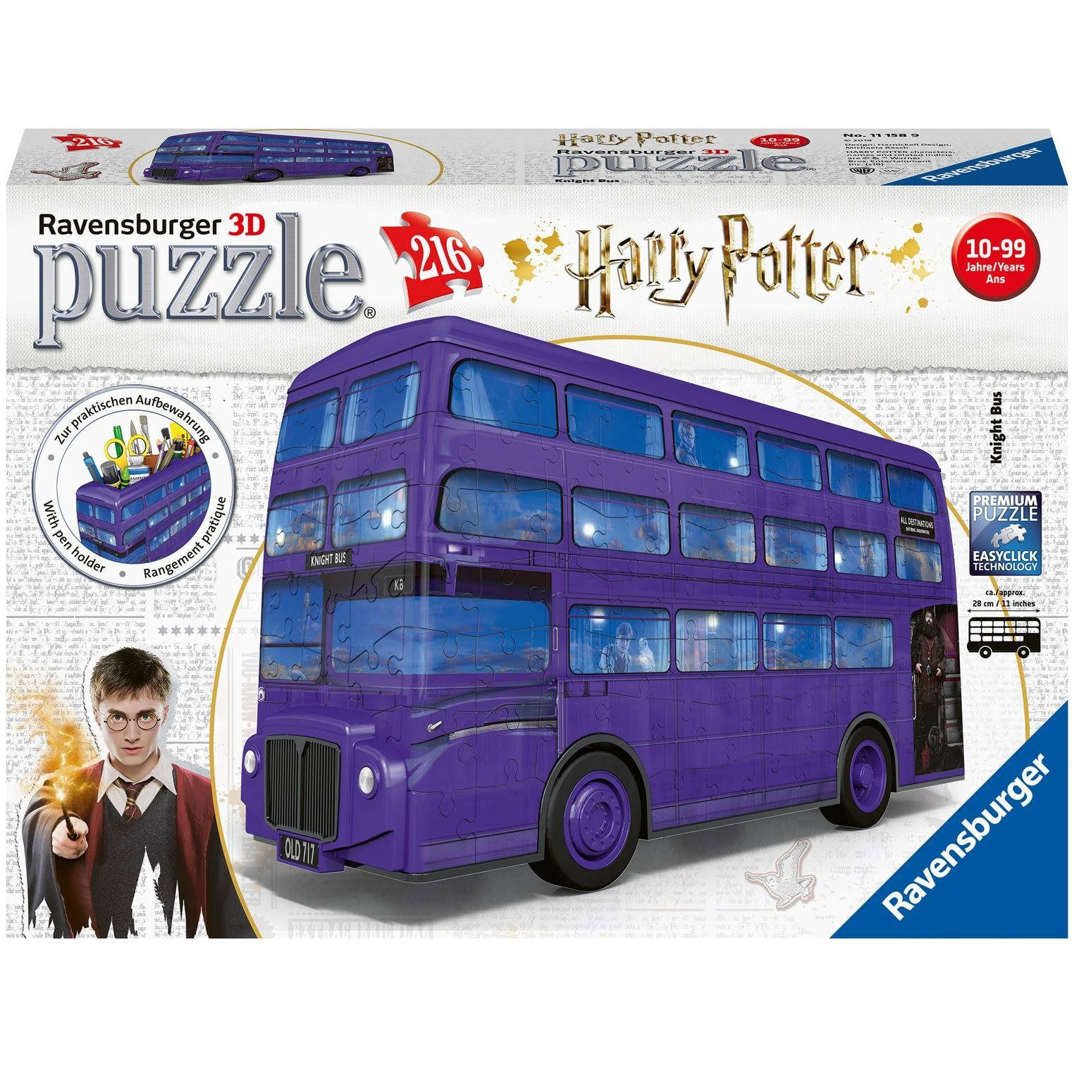 Ravensburger 3D puzzle Harry Potter Chybný rytier 216 dielikov 111589 (4005556111589)