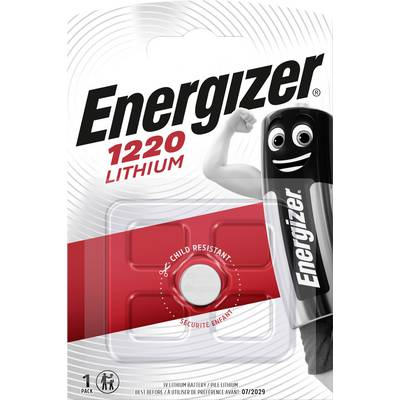 CR1220 lítium gombelem, 3 V, 40 mA, Energizer BR1220, DL1220, ECR1220, KCR1220, KL1220, KECR1220, LM1220 (E300163600)