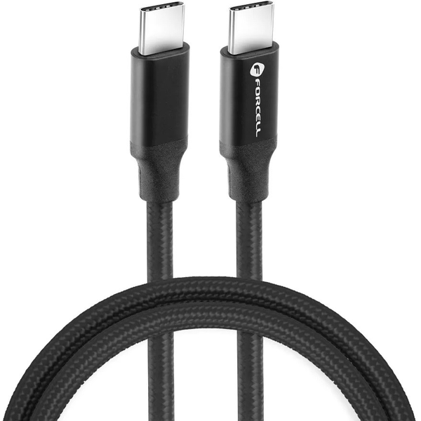USB Type-C кабел за зареждане и данни, USB Type-C, 100 cm, 5000 mA, 100W, бързо зареждане, PD, QC 4.0, поддържа 4K / 60 Hz резолюция, C391, черен (128807)