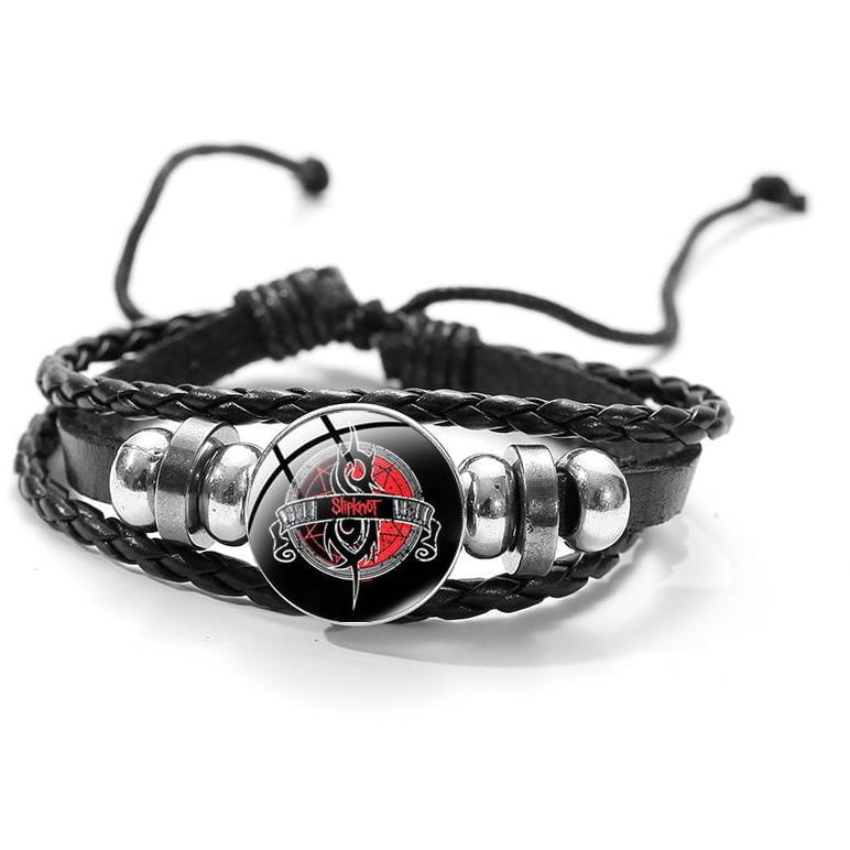 Predator Q1 bőr karkötő - Slipknot - 4 (15164)