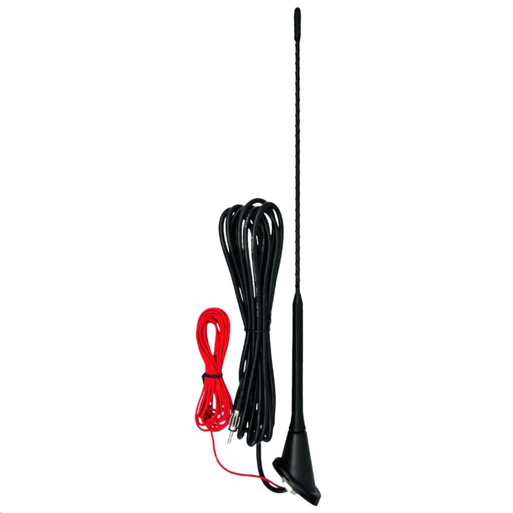 Somogyi autóantenna 40cm, erősítővel, Golf, fix (93220) (Somogyi 93220)