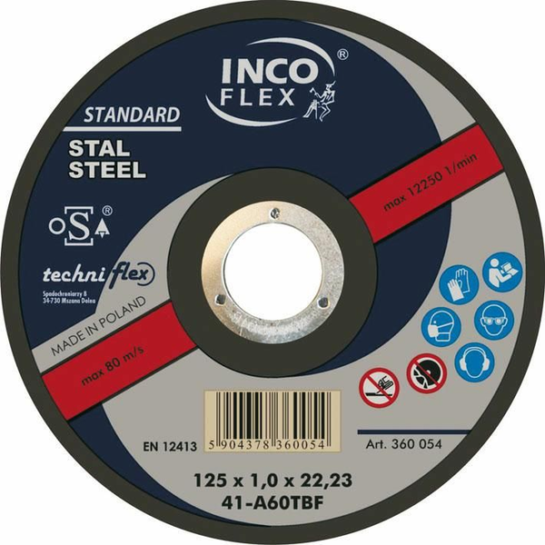  Techniflex TARCZA METAL SZLIF.INCOFLEX 125*6,5 M275-125-6.5-22A24S