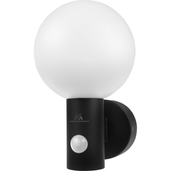Maclean Mce515 B Lámpara Led Con Detector De Movimiento Pir, 15w, Ip65, 1600lm, 4000k (negro)