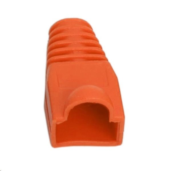 VEZ Törésgátló RJ45 csatlakozóhoz, narancssárga, 100db/csomag (05230NA-100) (05230NA-100)