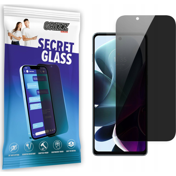  GrizzGlass Szkło prywatyzujące GrizzGlass SecretGlass Motorola Moto G200 5G