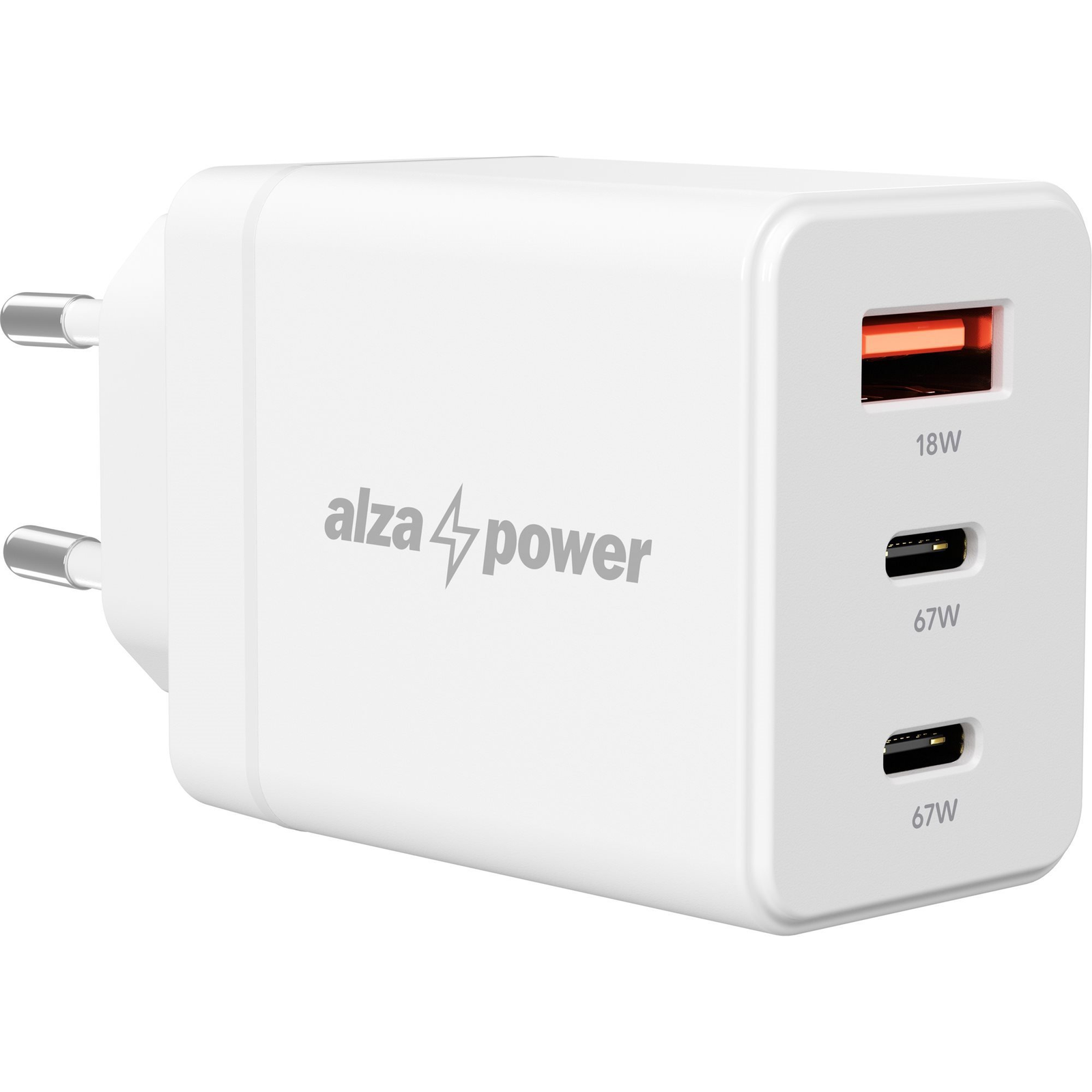 AlzaPower G610CCA Fast Charge 67W fehér (APW-CCG610CCAW)