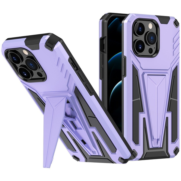 Oppo A15 / A15s / A35, Пластмасов заден капак със силиконова вътрешна част, средна устойчивост на удар, с поддръжка, Wooze Supportive Care, лилав (118653)