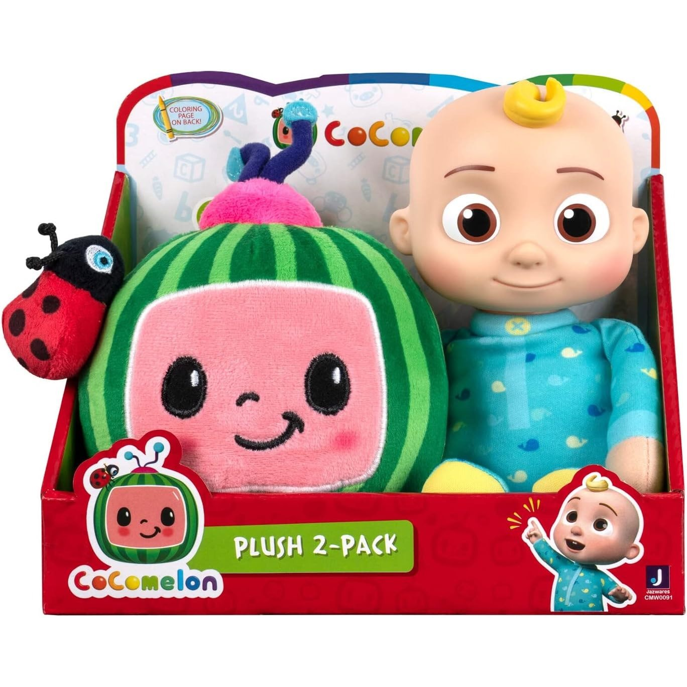 Cocomelon plüss 2in1 szett (JJ baba és logó) (191726412519)