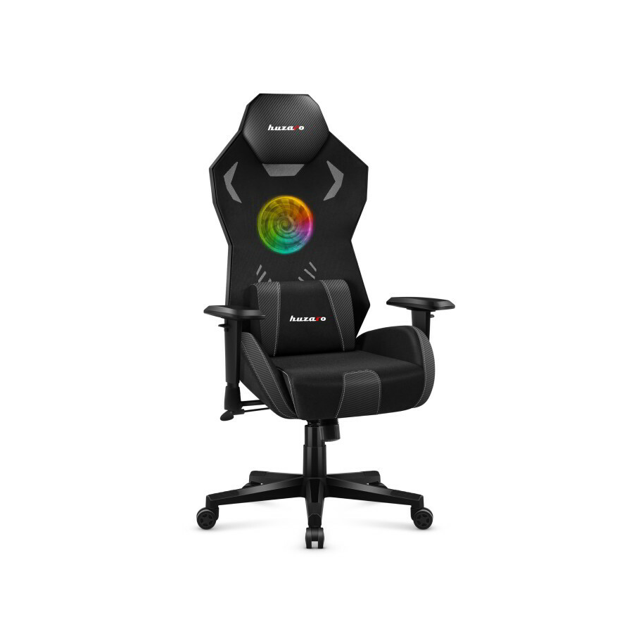 Huzaro Combat 7.6 RGB LED Gamer szék - Fekete (HZ-COMBAT 7.6 RGB BLACK)