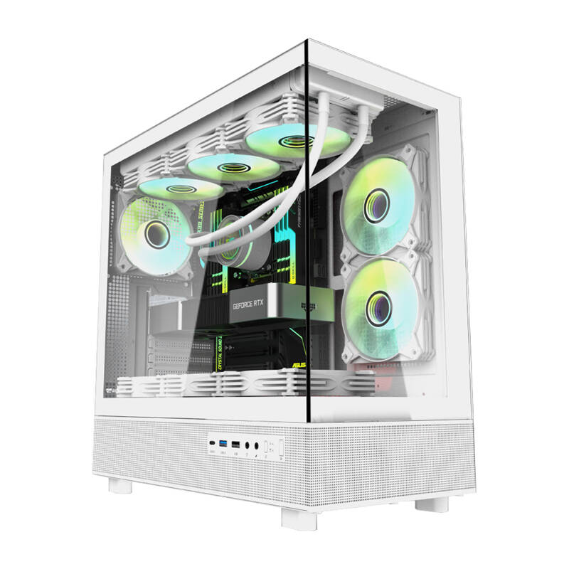 Darkflash DPX90 Midi Torony Számítógépház - Fehér (DPX90 WHITE)