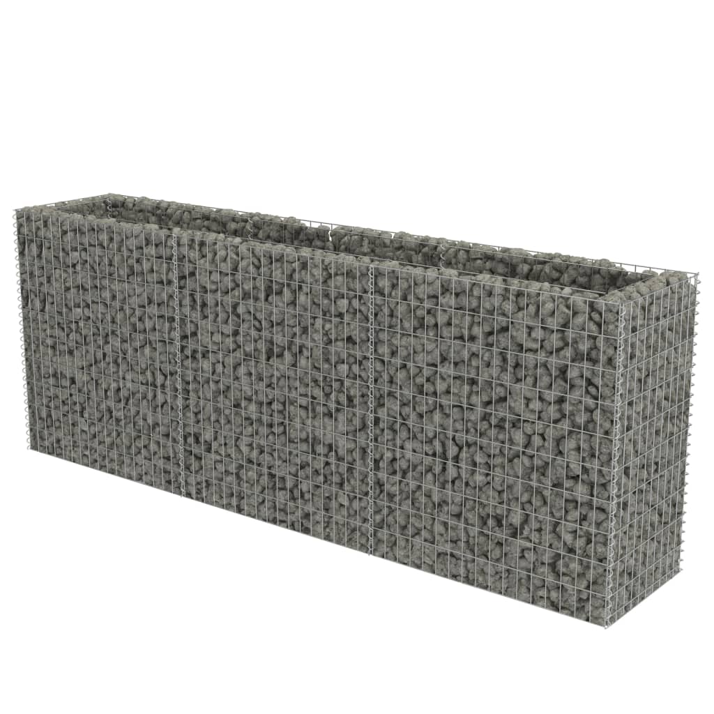 horganyzott acél gabion magaságyás 270 x 50 x 100 cm (143562)