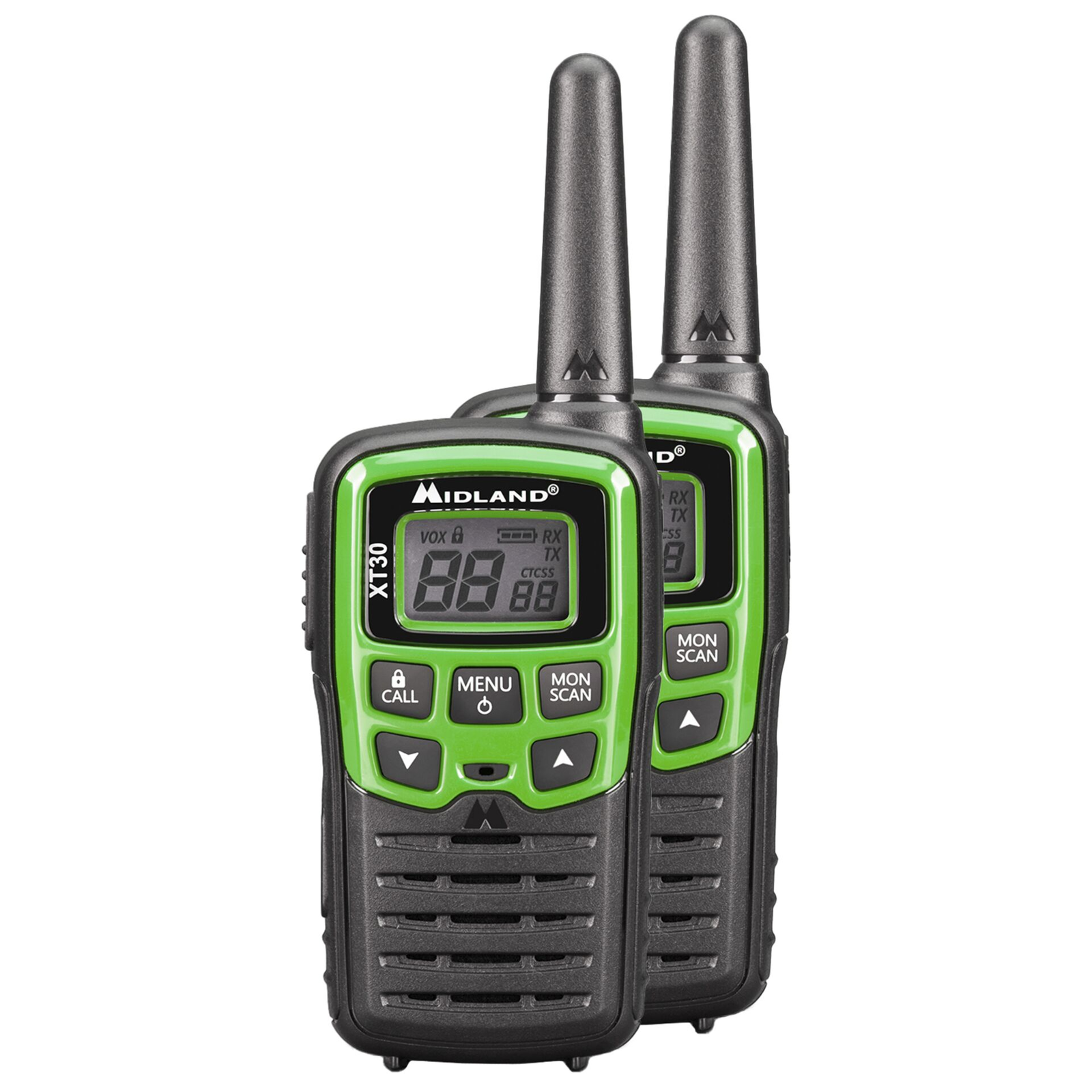 Midland XT 30 Walkie Talkie - Fekete/Zöld (C1177)