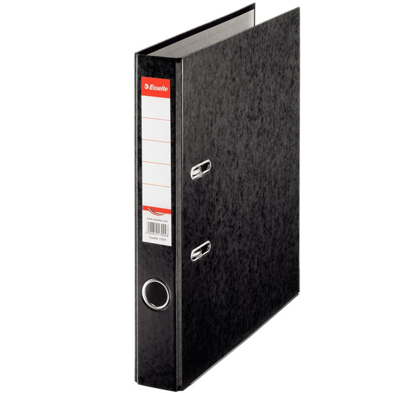 Esselte Rainbow karton iratrendező fekete (17924) (esselte17924)