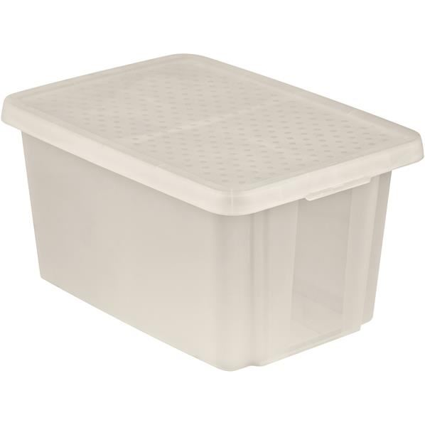 Curver Essentials tárolódoboz tetővel 45l áttetsző (225405) (Cu225405)