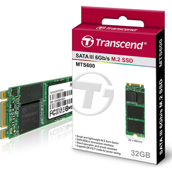 Dysk SSD Transcend MTS600 32GB M.2 2260 SATA III (TS32GMTS600)