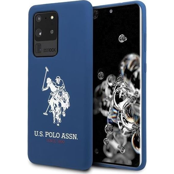 US Polo Silicone Collection S20 Ultra G988 Telefon tok - Kék (67867-uniw)