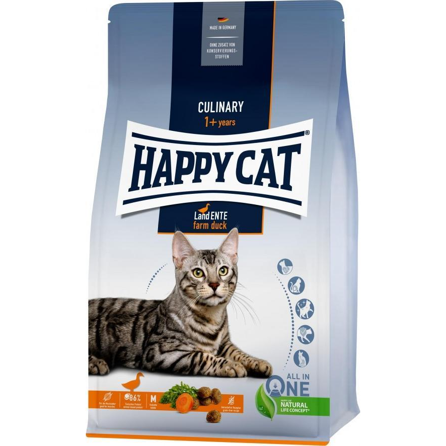Happy Cat Culinary Adult Land Ente - Kacsa 1.3 Kg (HC-0392)