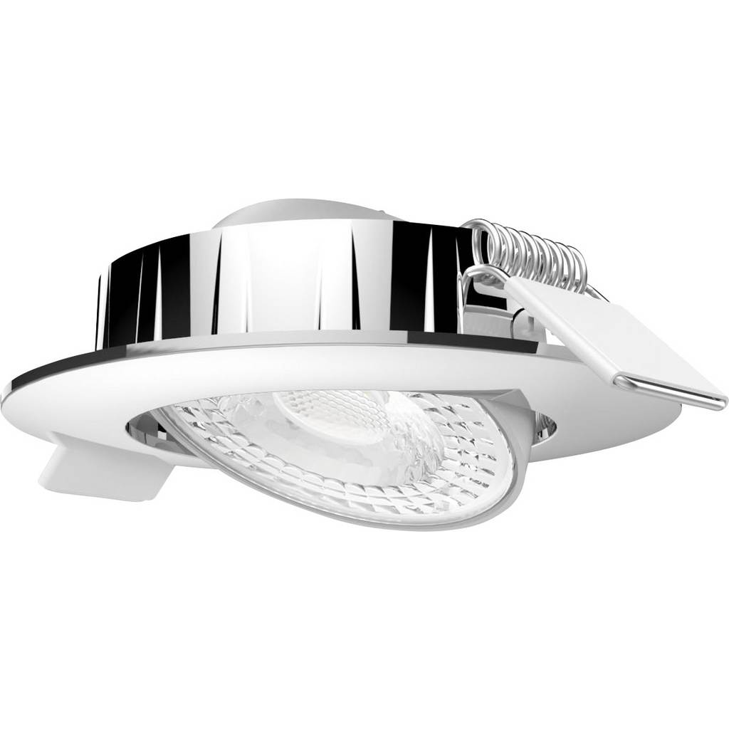 MEGATRON LED лампа за вграждане Slimo, въртяща се, хром