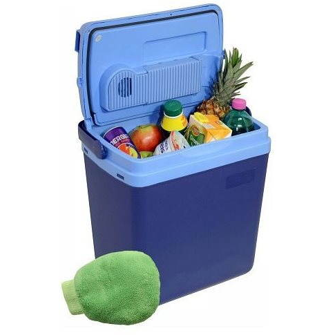 Compass BLUE 25 l autós hűtőtáska 220 / 12 V hőmérsékleti kijelzővel + ajándék! (07121)