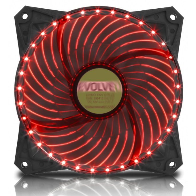 EVOLVEO 12L2RD LED 120mm piros (FAN12RD33)