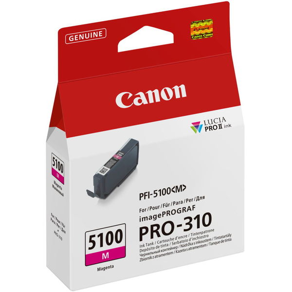 Canon PFI-5100 M blækpatron 1 stk Original Magenta
