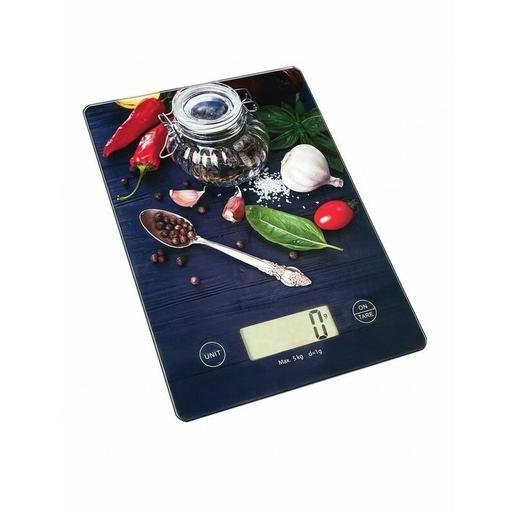Waga kuchenna HPE Virtuves svari Voltz OV51651KD  5 mg  2x AAA baterijas  20 0x14 6x1 8 mm LCD ekrāns  čili pipari 5R1651KDCP (3800235308943)
