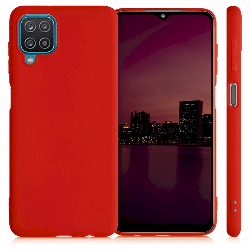 Fusion Elegance Fibre Protect Samsung A125 Galaxy A12 Szilikon Tok - Piros (FSN-BC-EF-A125-RE)