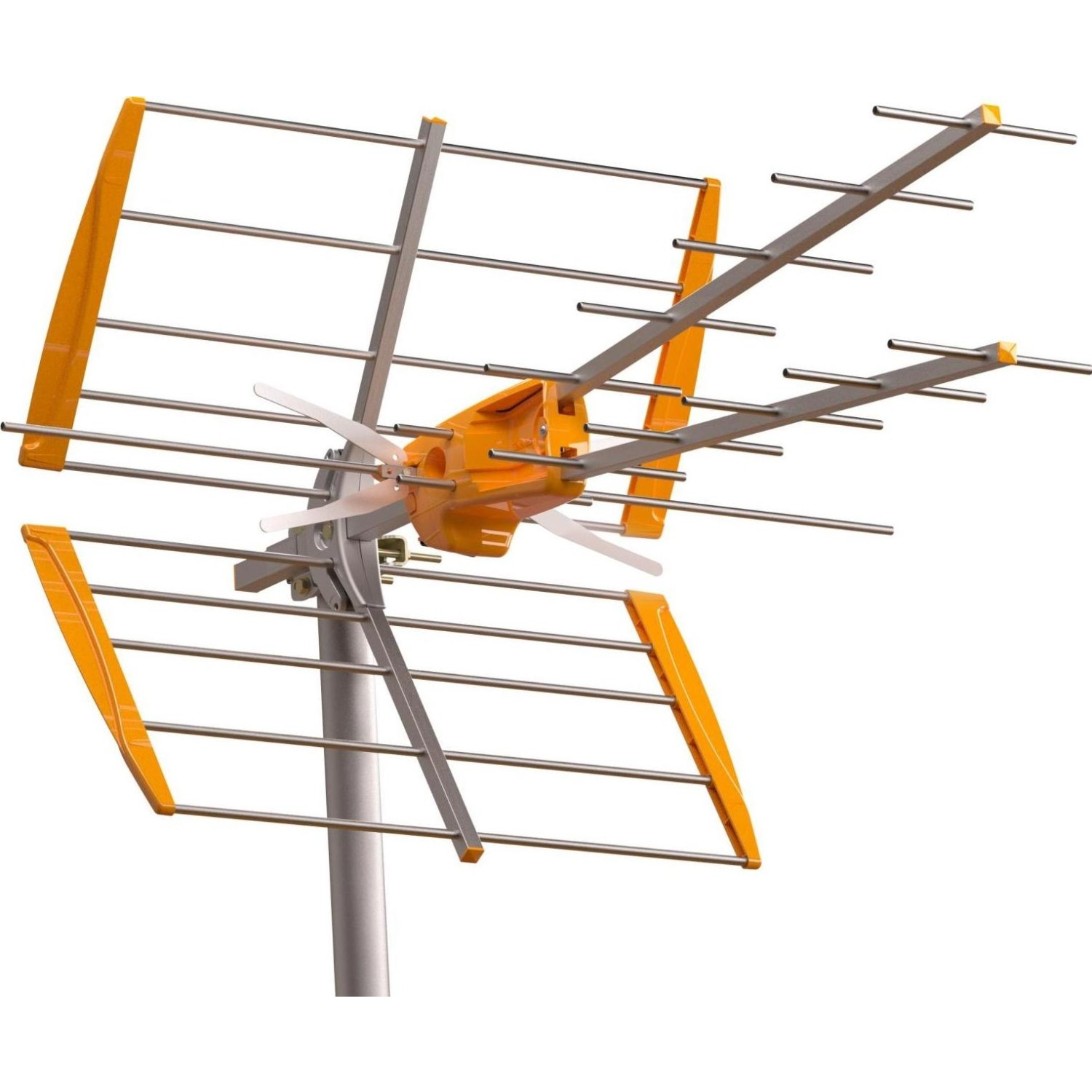 Televes 149011 V+ MIX VHF/UHF Antenna - Ezüst / Narancssárga (149011)
