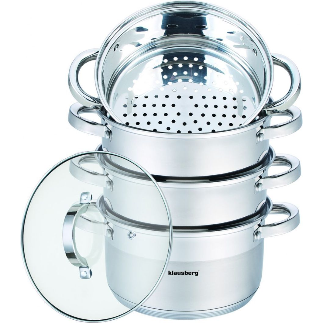 Klausberg 5 Részes Pároló Edény Készlet Ø20 cm - 3.1L KB-7140 (KB-7140)