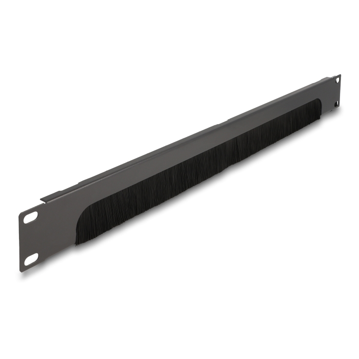 Delock 19 alul nyitott kábelrendező fésűcsík 1U sötétszürke (66750) (66750)