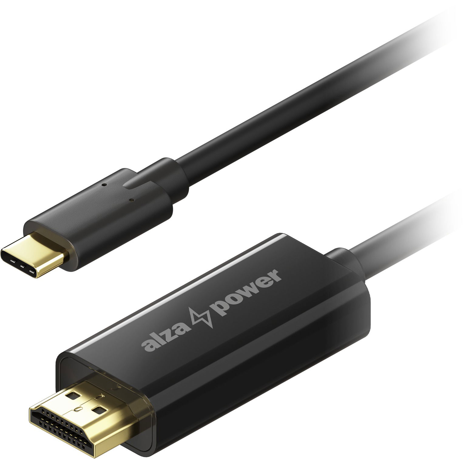 AlzaPower Core USB-C to HDMI 4K 3m - fekete (APW-CBTCHD20030B)