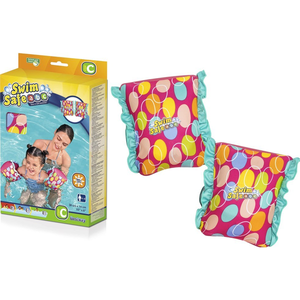Bestway 32182 / 23 baby svømmeflyder Stof Forskellige farver Svømmearmbånd