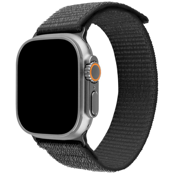 FIXED Nylon Sporty Strap Apple Watch Ultra 49mm - sötétszürke