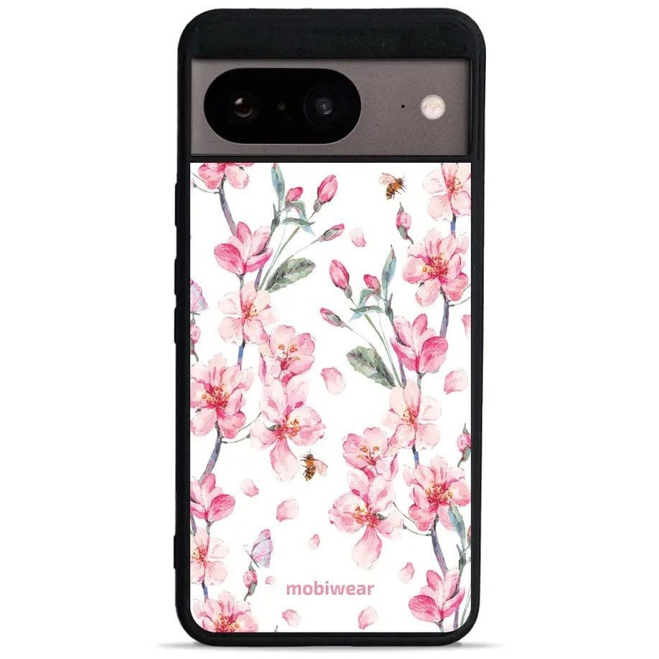 Mobiwear Glossy, fényes, Google Pixel 8 - Virágok (5907861296052)