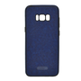 Szilikon telefonvédő (ultravékony, közepesen ütésálló, bőr hatású) KÉK [Samsung Galaxy S8 Plus (SM-G955)]