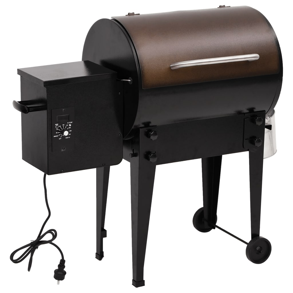 fekete vas pellet grillsütő 94 cm (360067)