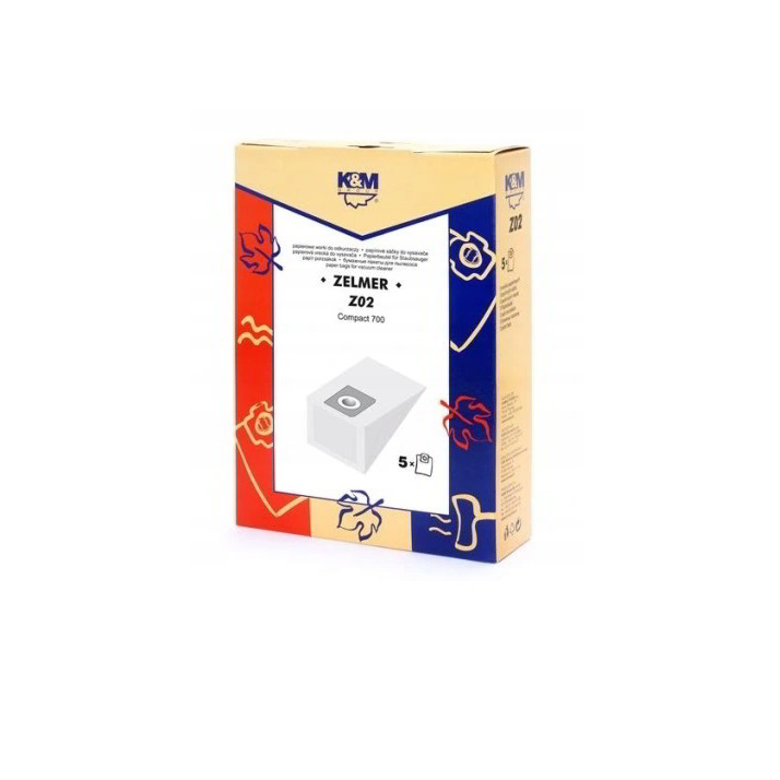 K&M Z-02 Zelmer Porzsák (5 db / csomag) (Z-02)