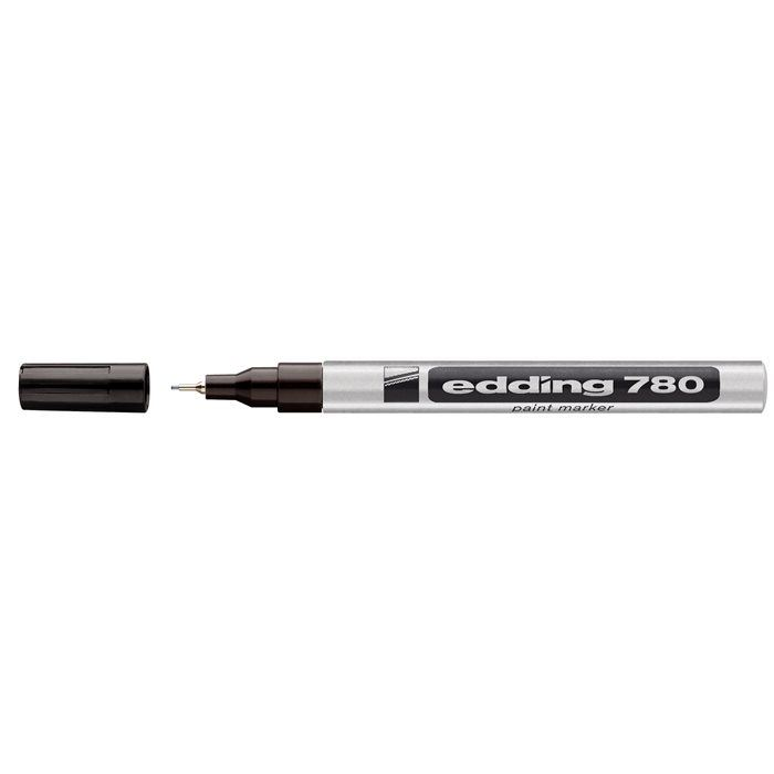 Olejový značkovač EDDING 780 0,8mm strieborný okrúhly NaBiurQ (TED780E)