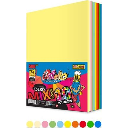Pastello Papier ksero Intens A4 80g mix kolorów 500 arkuszy
