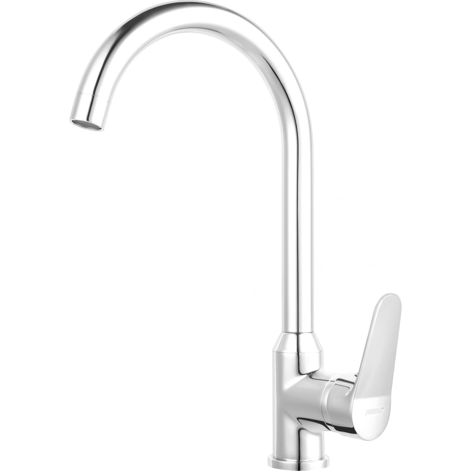 Ferro BIS4 Isso Konyhai Csaptelep - Forgatható, Egykaros, Ezüst (BIS4)