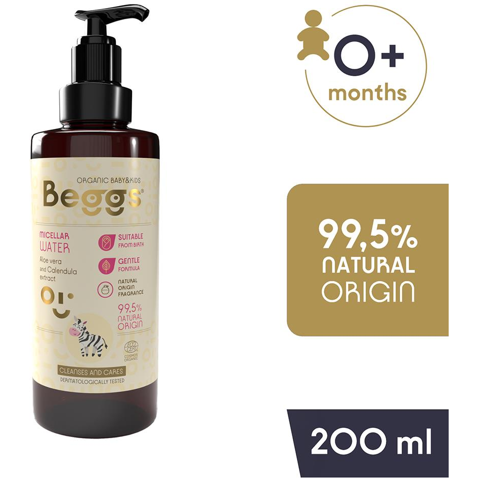 Beggs micellás víz gyerekeknek, 200 ml (8594214760215)