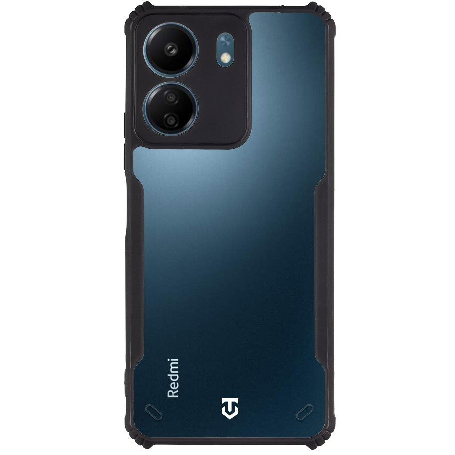 Tactical Quantum Stealth Xiaomi Redmi 13C/Poco C65 átlátszó/fekete tok (57983119563)