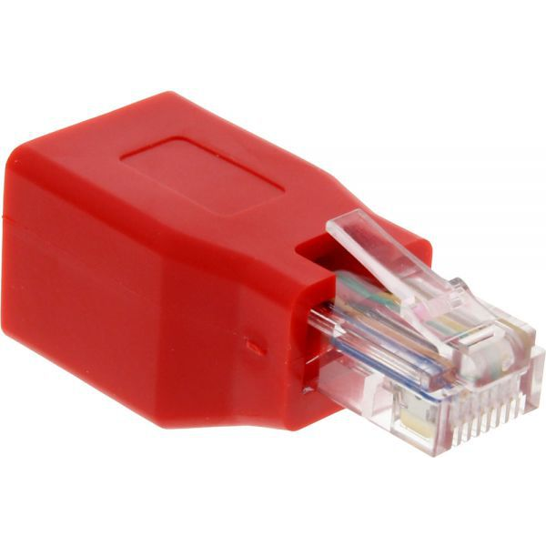InLine 69994K adaptor mufă cablu RJ-45 Roşu