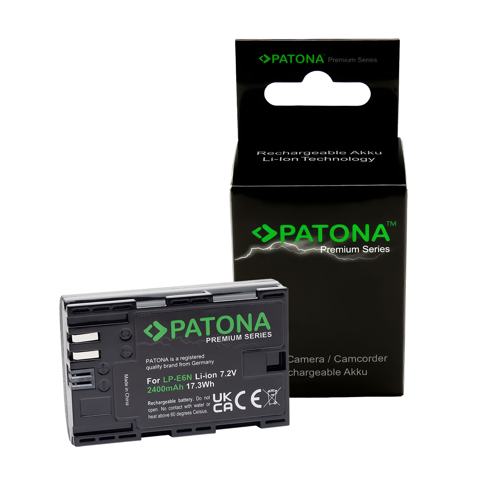 Patona PT1259 Prémium LP-E6N akkumulátor Canon fényképezőgépekhez 2400mAh (PT1259)